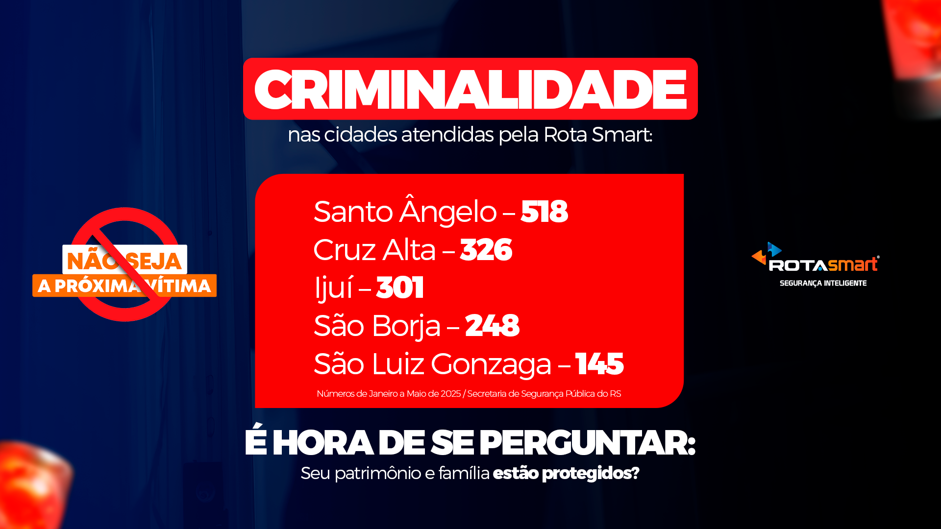 Numeros da criminalidade