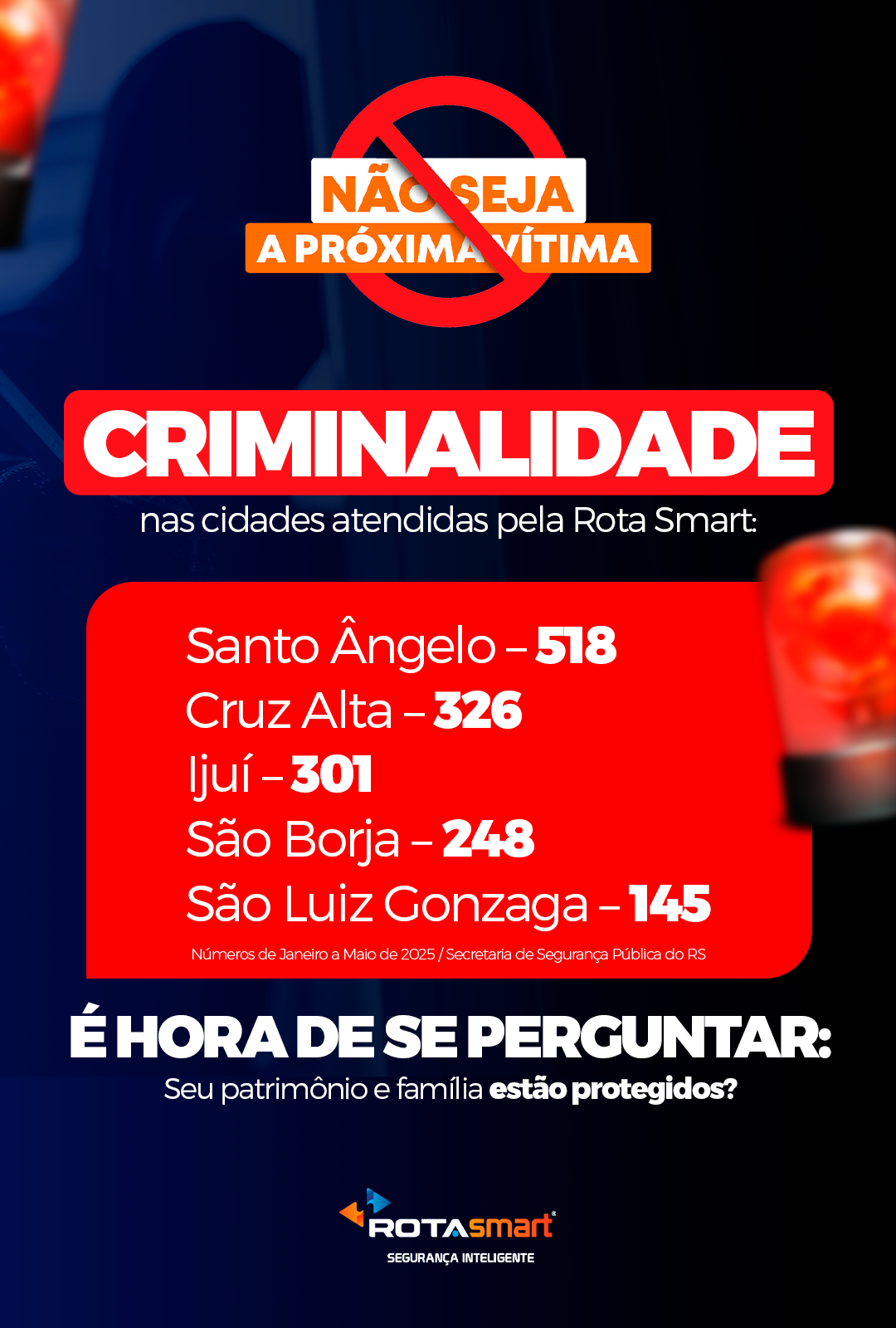 Numeros da criminalidade